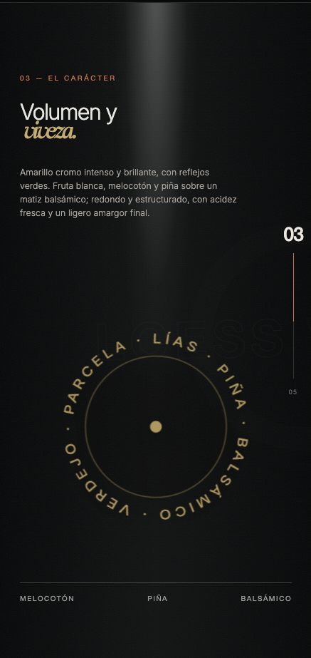 Carácter y notas de cata del vino