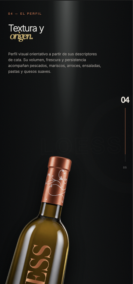 Textura y origen del vino Loess Verdejo